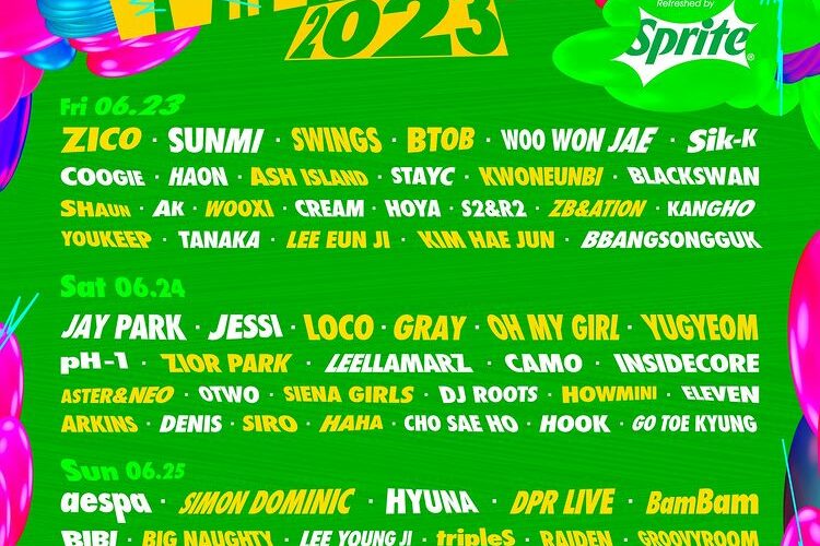 워터밤 서울 2023 기본정보 WATERBOMB SEOUL 2023 최종 라인업 콘서트 티켓팅 예매 티켓 가격 출연진 타임테이블